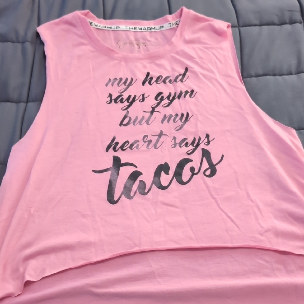 Pink Graphic Tank Top
